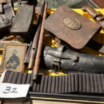 32 - Military leather items, ammo belts