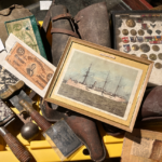 32- Military metals, spades, Money